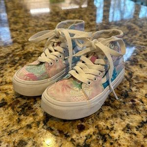 Girls Vans Tie Dye High Top Sneakers